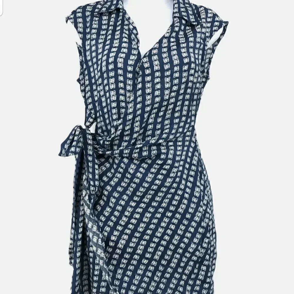 Urban Outfitters  Blue& White Wrap Dress Sz Xsmall